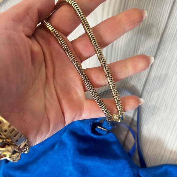 JLUXLABEL Royal Blue V-Neck Dress - Picture 3 of 4